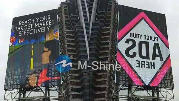 P10.4戶外透明LED顯示屏，東南亞